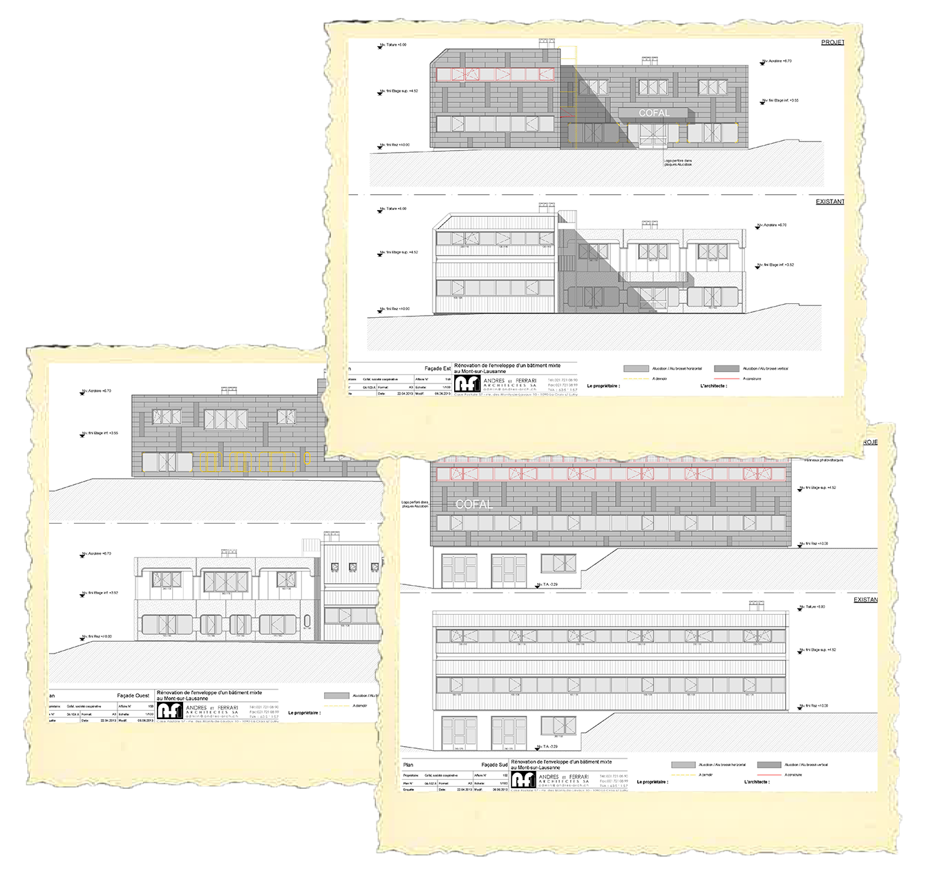 plan de renovation petit Flon 25 lausanne ferblanterie