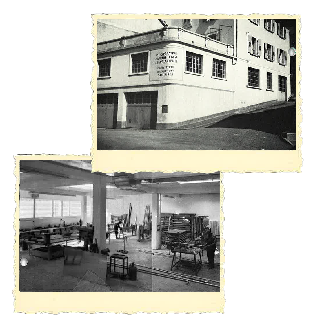 locaux cofal ferblanterie sanitaire lausanne en 1949 à st martin 20 à lausanne